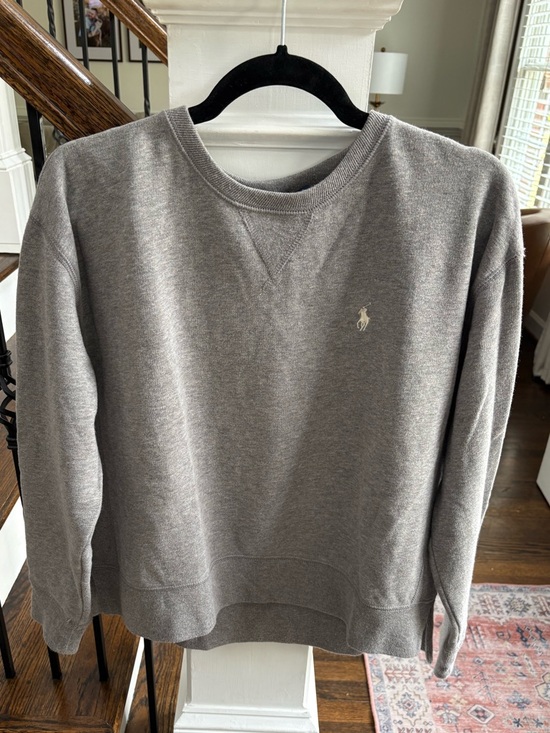 Polo Ralph Lauren Tops - Polo by Ralph Lauren Logo Gray Crewneck Sweatshirt